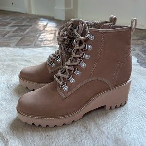 Dolce vita zip up combat boot